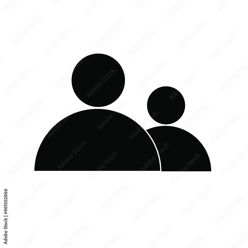 Illustration of human icon vector. User avatar symbol icon modern design color editable on white background Illustration of human icon vector. User avatar symbol icon modern design color editable on white background