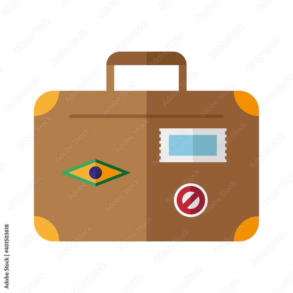 travel suitcase flat style icon travel suitcase flat style icon