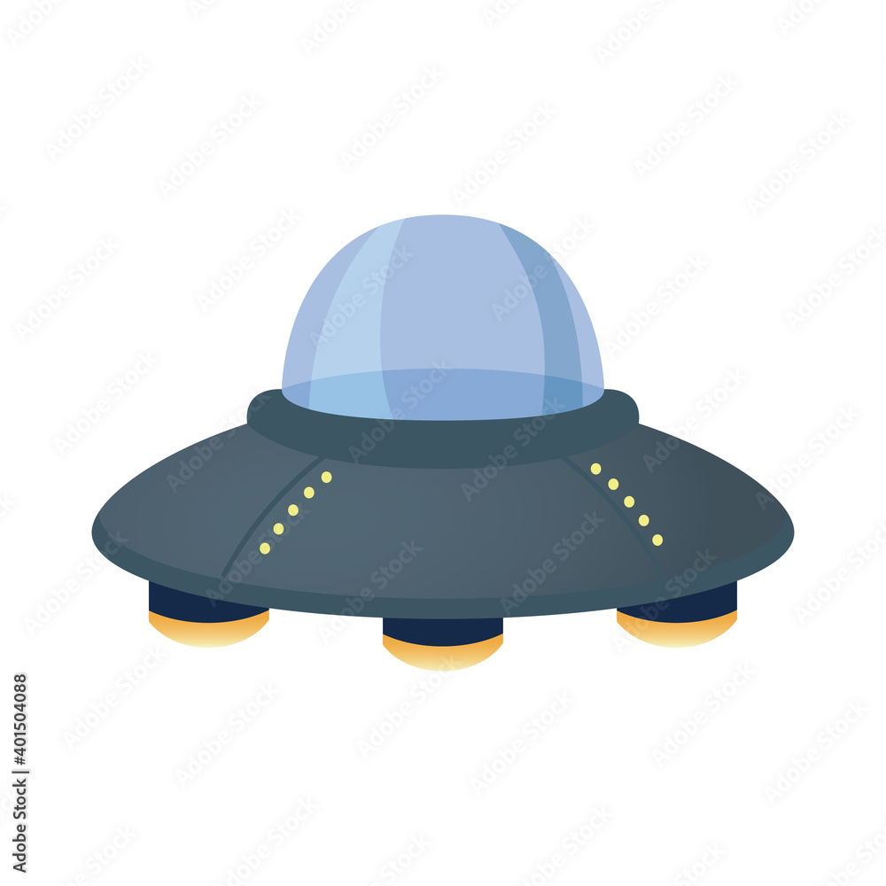 ufo flying space isolated style ufo flying space isolated style