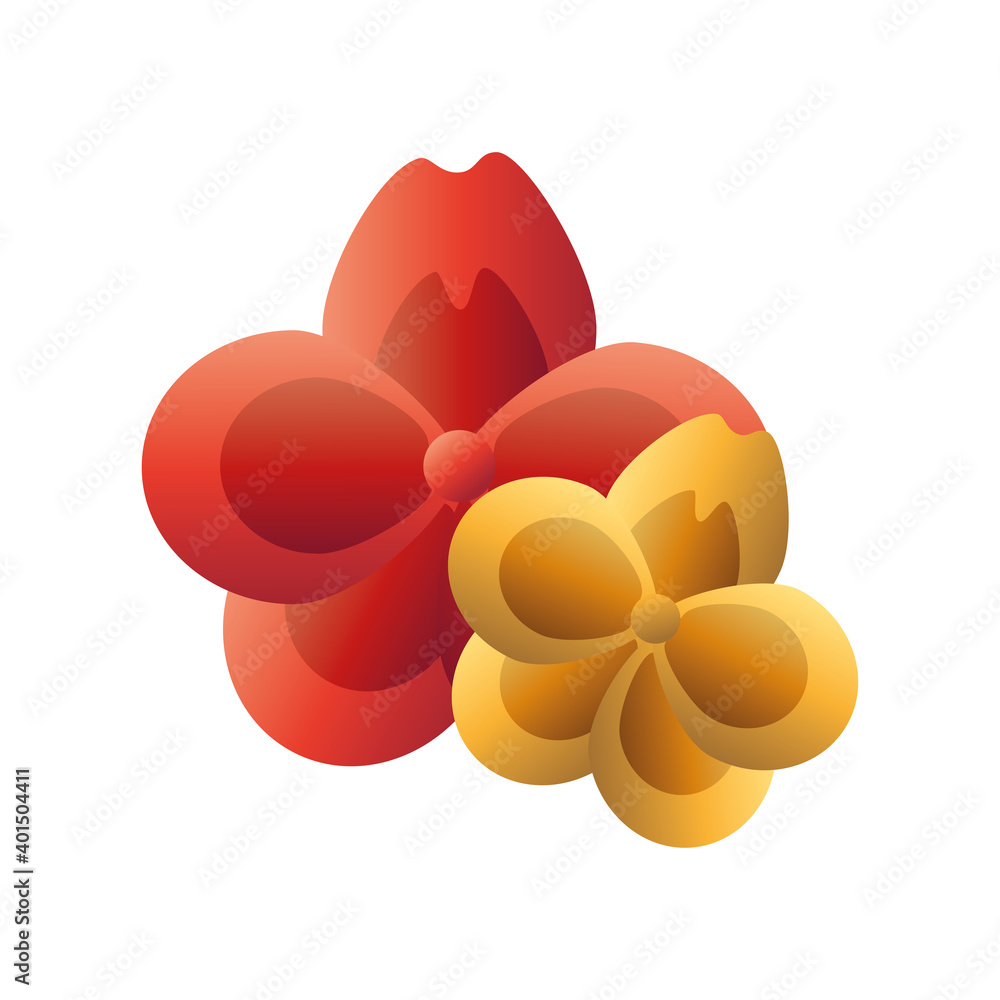 red and gold flowers vector design red and gold flowers vector design