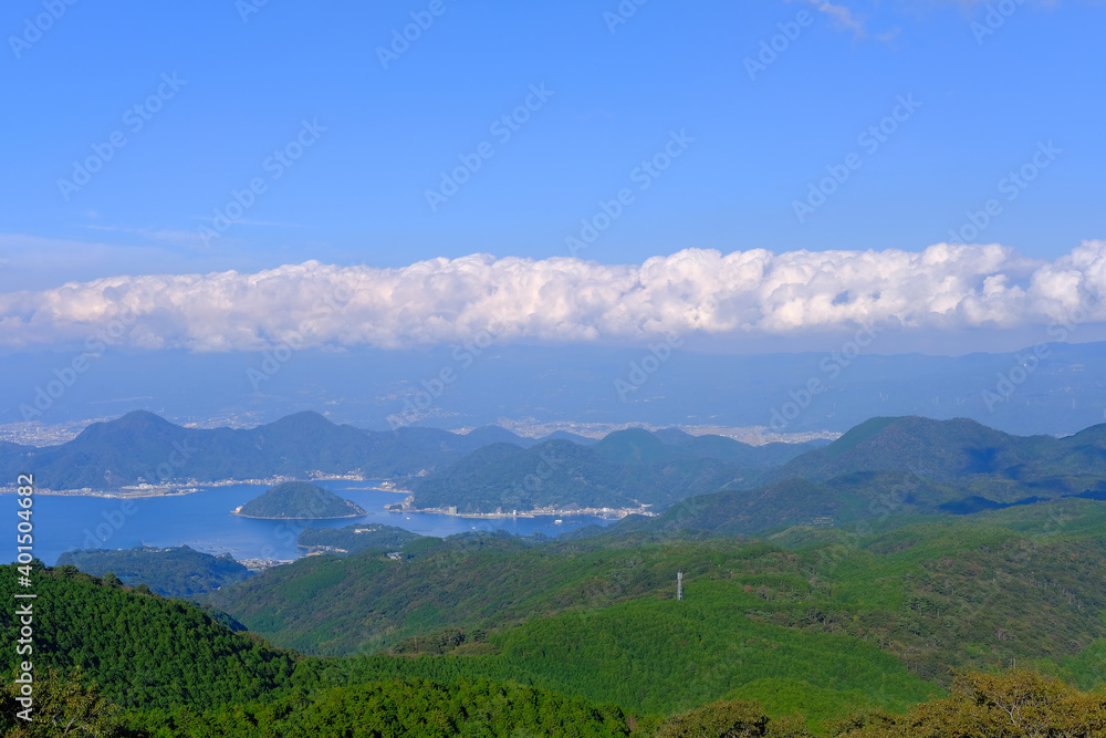 伊豆達磨山展望台からの景色