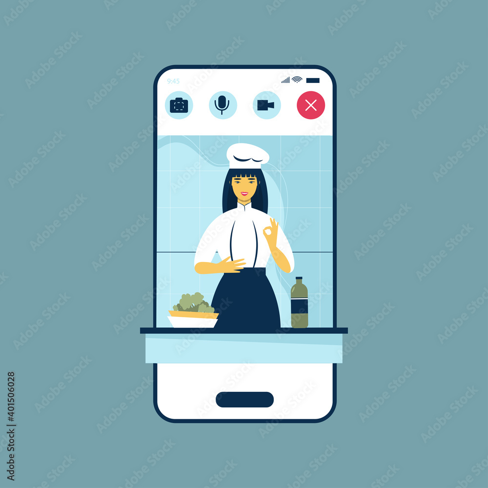Easy cooking vector illustration. creative design for online cookery course, school or blog. Cartoon flat chef woman character cooks healthy food in kitchen, teaching dish recipes
Easy cooking vector illustration. creative design for online cookery course, school or blog. Cartoon flat chef woman character cooks healthy food in kitchen, teaching dish recipes