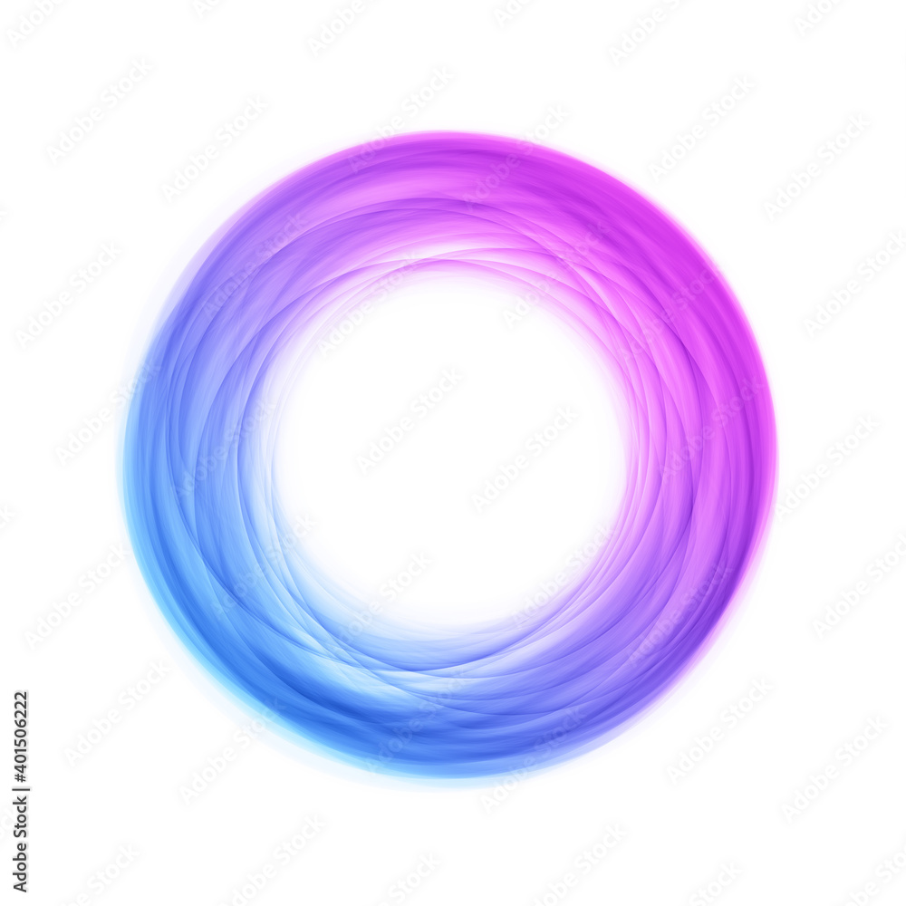 Blue-violet circle on white Blue-violet circle on white