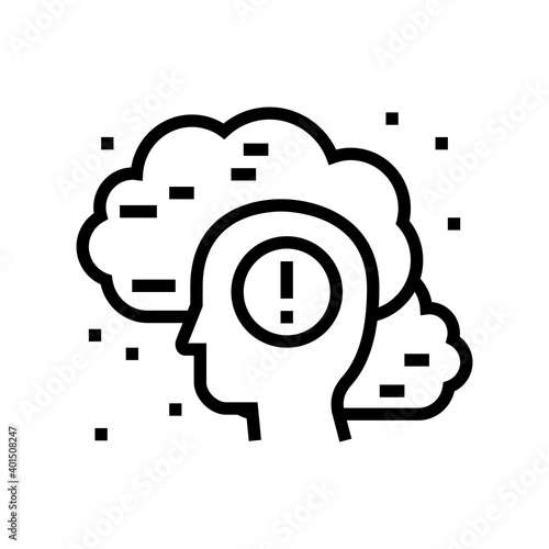 allergy on dust line icon vector. allergy on dust sign. isolated contour symbol black illustration