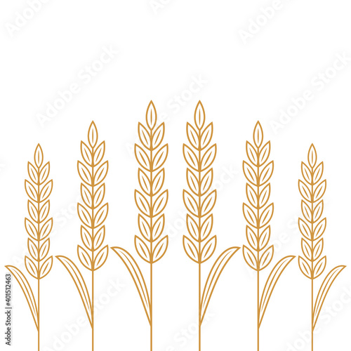 Wheat pattern wallpaper. Rice sign. Rice pattern wallpaper.