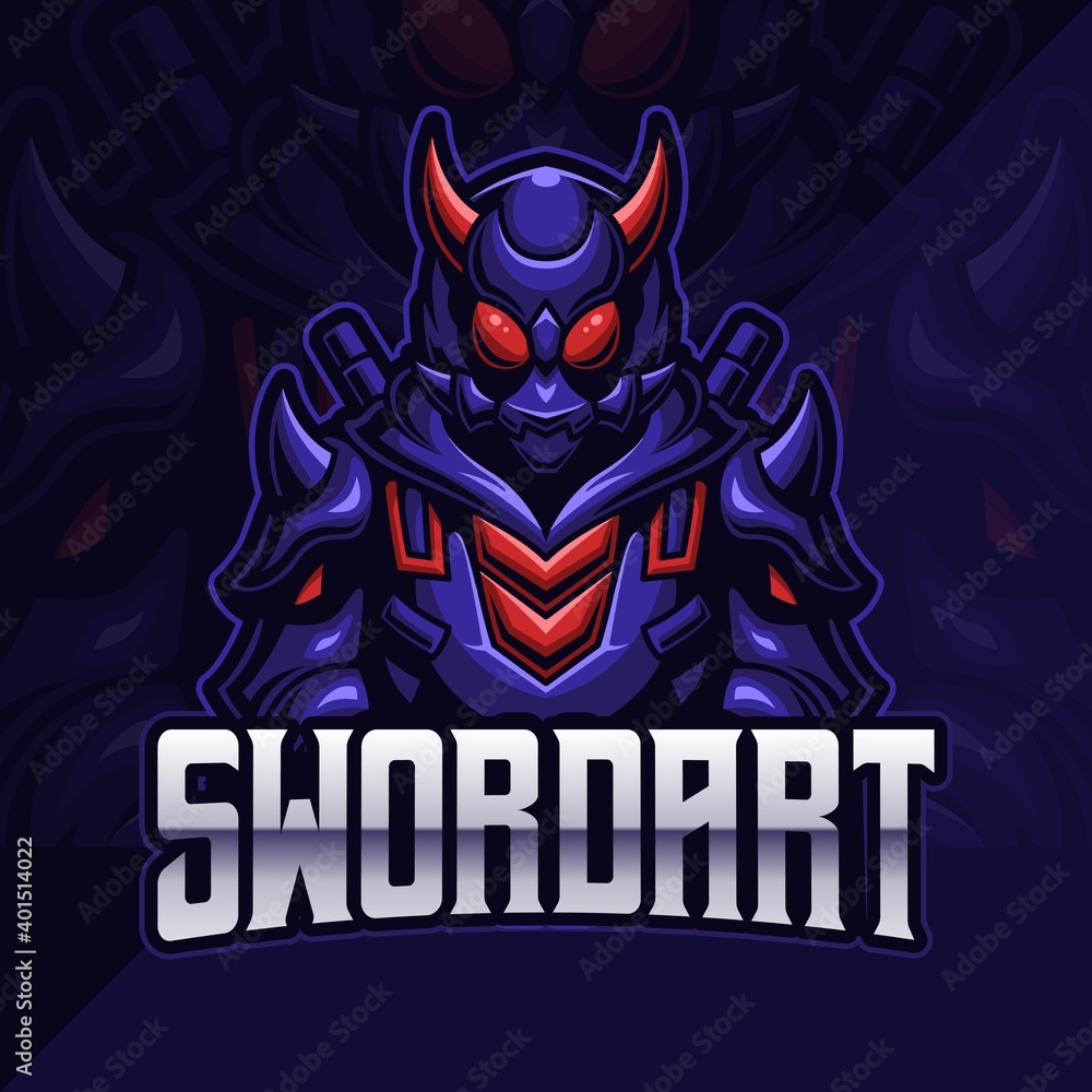 Samurai assassin esport logo gaming. Gamer icon avatar vector illustration Samurai assassin esport logo gaming. Gamer icon avatar vector illustration