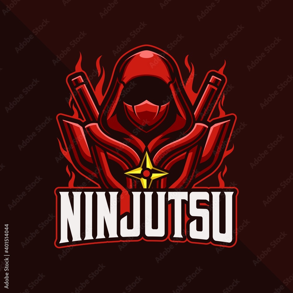 Red ninja esport logo gaming Gamer icon avatar vector illustration Stock  Vector  Adobe Stock