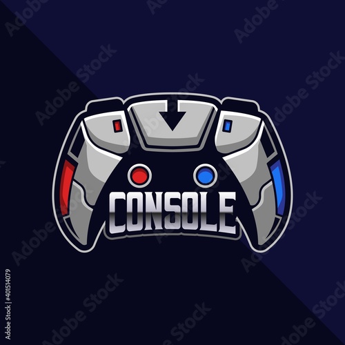 Console esport logo gaming. Gamer icon avatar vector illustration