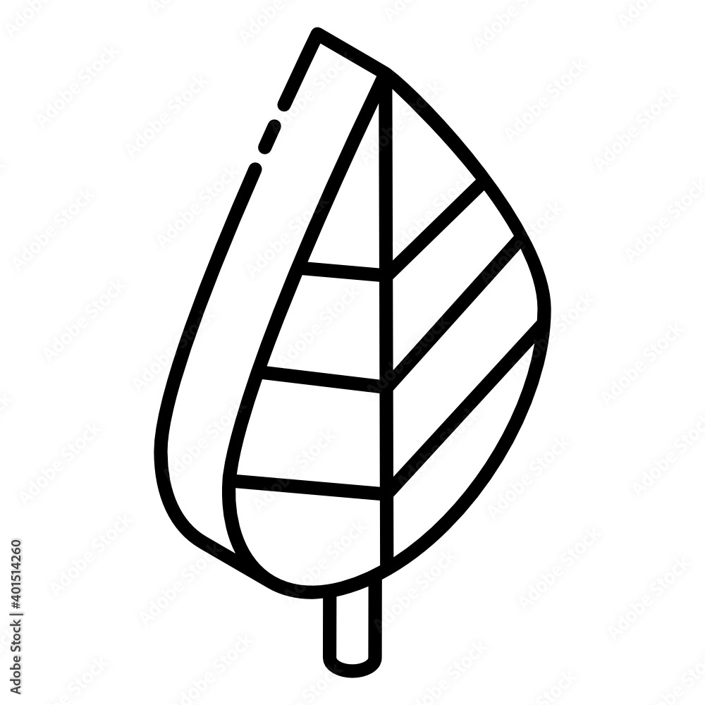 A plant leaf icon in glyph isometric vector style
A plant leaf icon in glyph isometric vector style