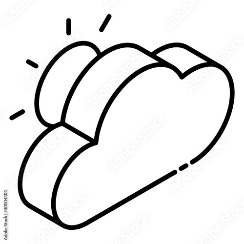 
Sun with cloud showing partly cloudy day icon

