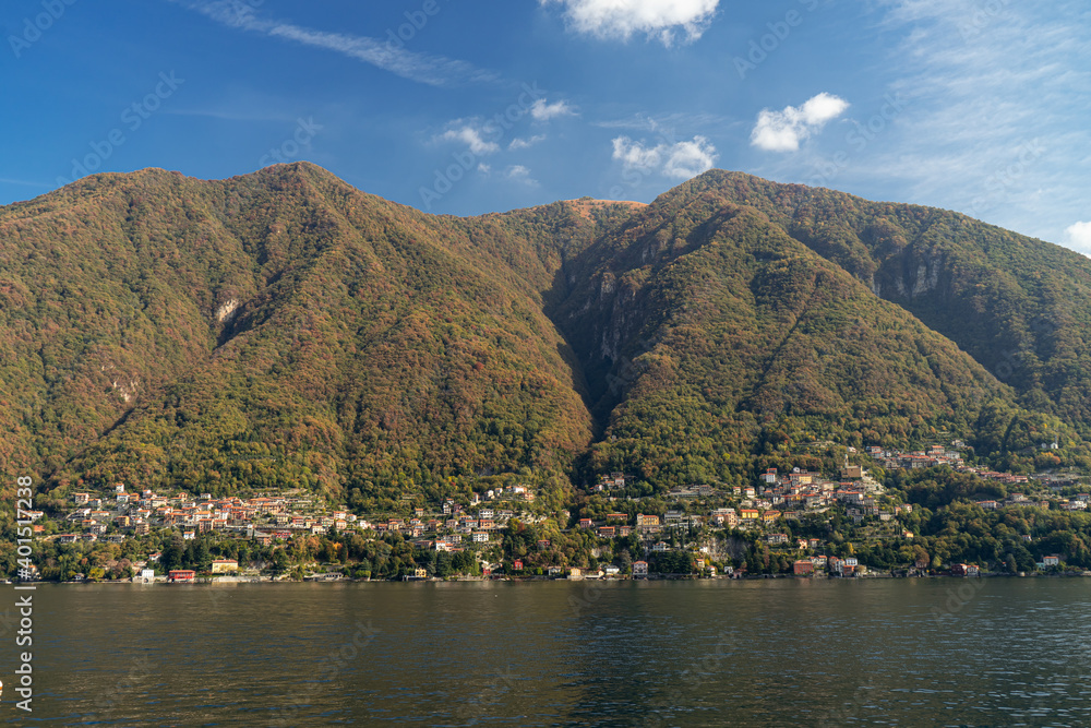 View of Orea in Lake Como from the opposite shore