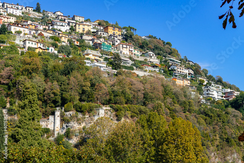 A Lake Como village at the top of the hill
