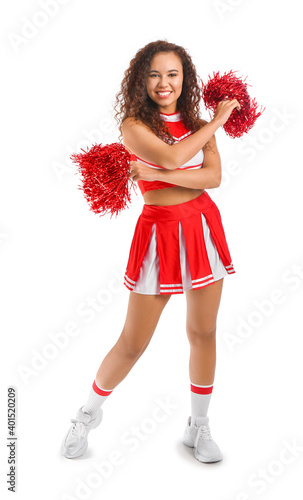 Beautiful young cheerleader...