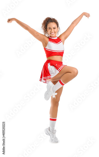 Beautiful young cheerleader...