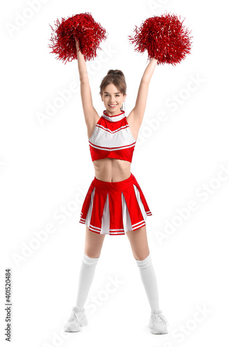 Beautiful young cheerleader...