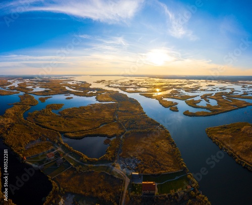 The village is located on Samarskie Plavni in picturesque Ukraine