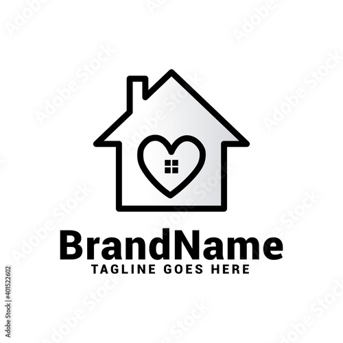 sweet home house logo icon vector template.
