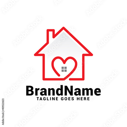 sweet home house logo icon vector template.