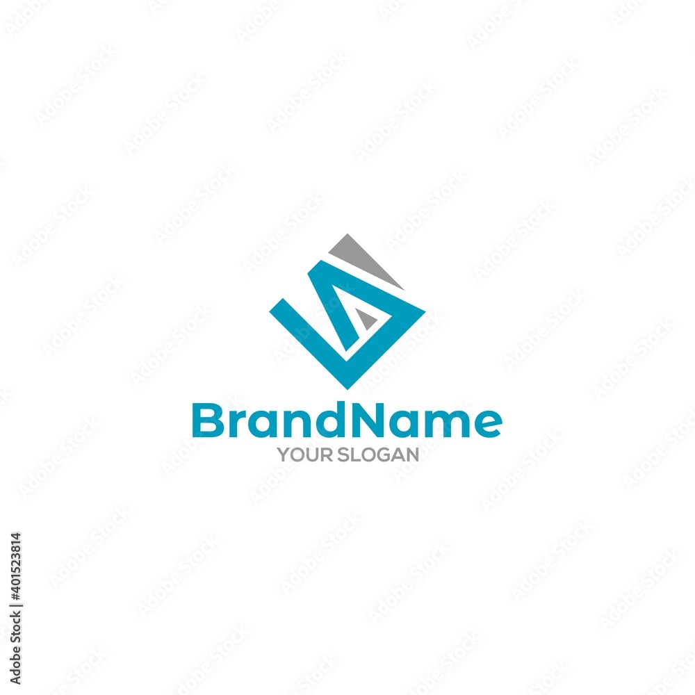 LA Diamond Logo Design Vector LA Diamond Logo Design Vector