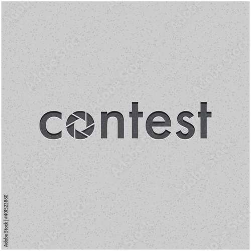 Photography Contest word conceptual illustration