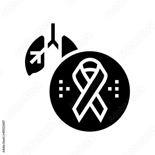 deterioration of lung function in hiv infected patients glyph icon vector. deterioration of lung function in hiv infected patients sign. isolated contour symbol black illustration