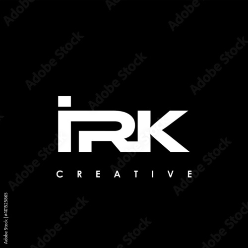 IRK Letter Initial Logo Design Template Vector Illustration