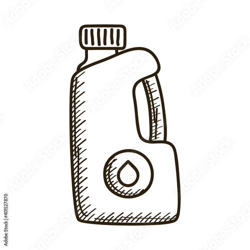 gallon of oil drawn style icon