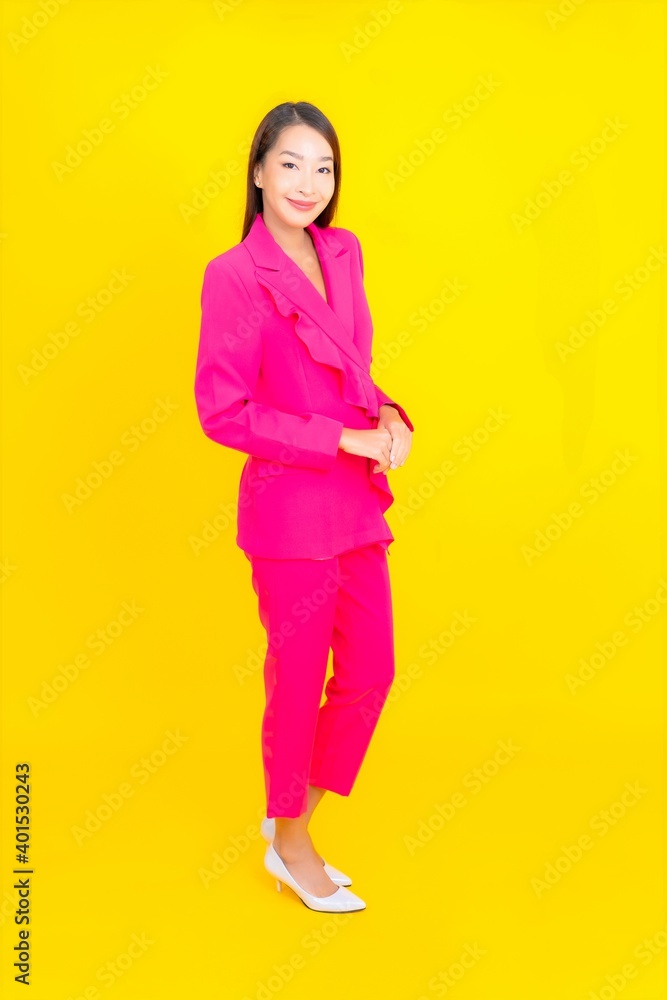 Portrait beautiful young asian woman smile in action Portrait beautiful young asian woman smile in action