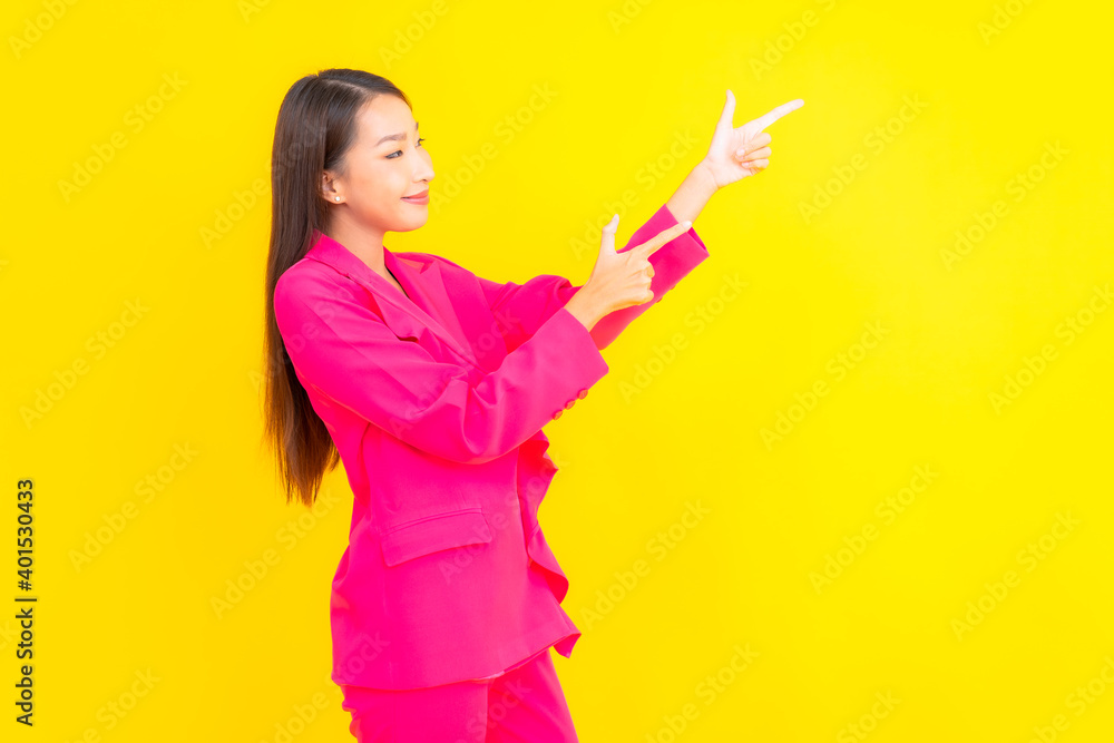 Portrait beautiful young asian woman smile in action Portrait beautiful young asian woman smile in action