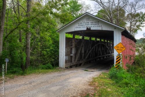 Melcher Covered Bridge in Indiana, United States