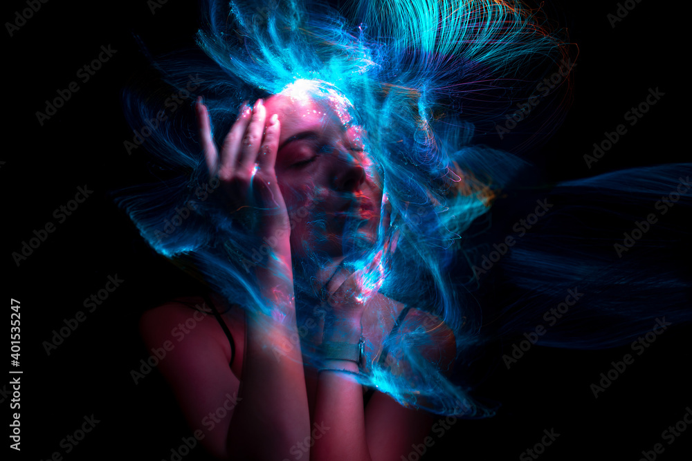 light painting portrait, new art direction, long exposure photo without photoshop, light drawing at long exposure light painting portrait, new art direction, long exposure photo without photoshop, light drawing at long exposure