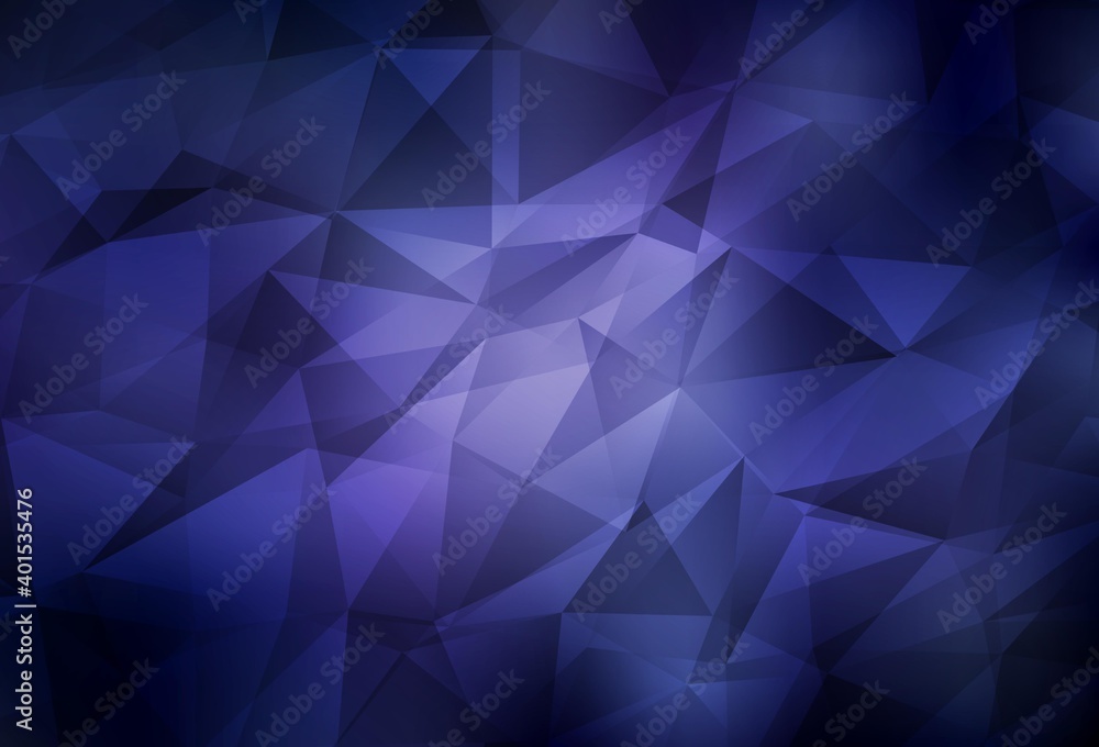 Dark Purple vector abstract polygonal template. Dark Purple vector abstract polygonal template.
