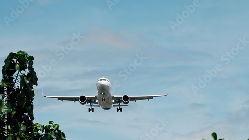 Fototapeta Naklejka Na Ścianę i Meble -  aircraft taking on at airport in Indonesia