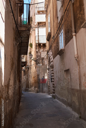 Taranto, Italy - September 06, 2020 : View of Taranto Vecchia houses © simona