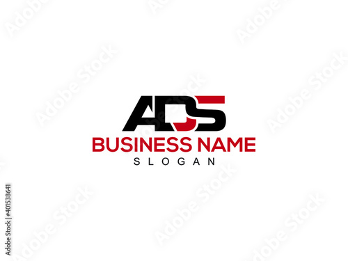 ADS Letter Logo, ads logo letter vector stock