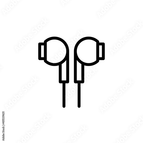 Headset icon. Electronic device theme icon design, outline icon style. Vector