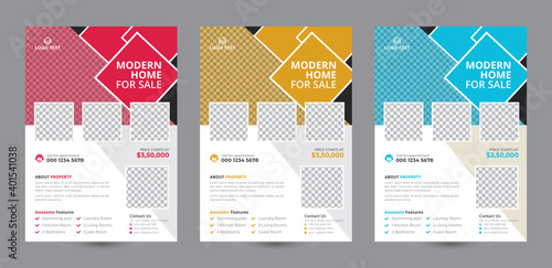 Real estate Creative flyer design Template 