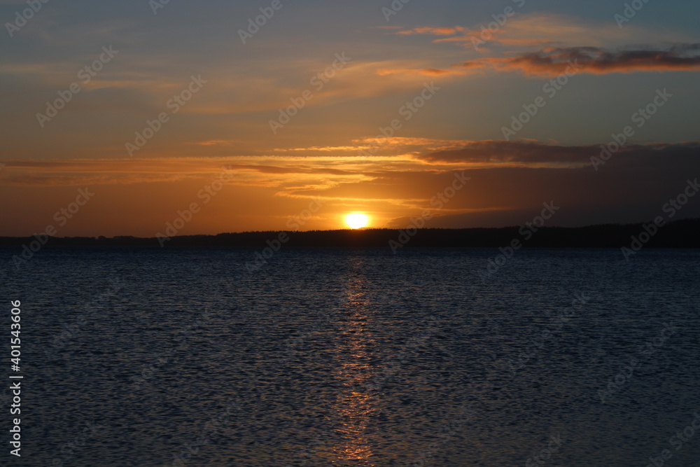 Obraz premium sunset at the beach