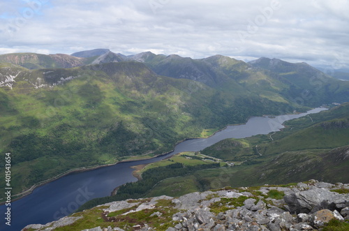 Looking down Loch Leven from the Pap of Glencoe, Scotland