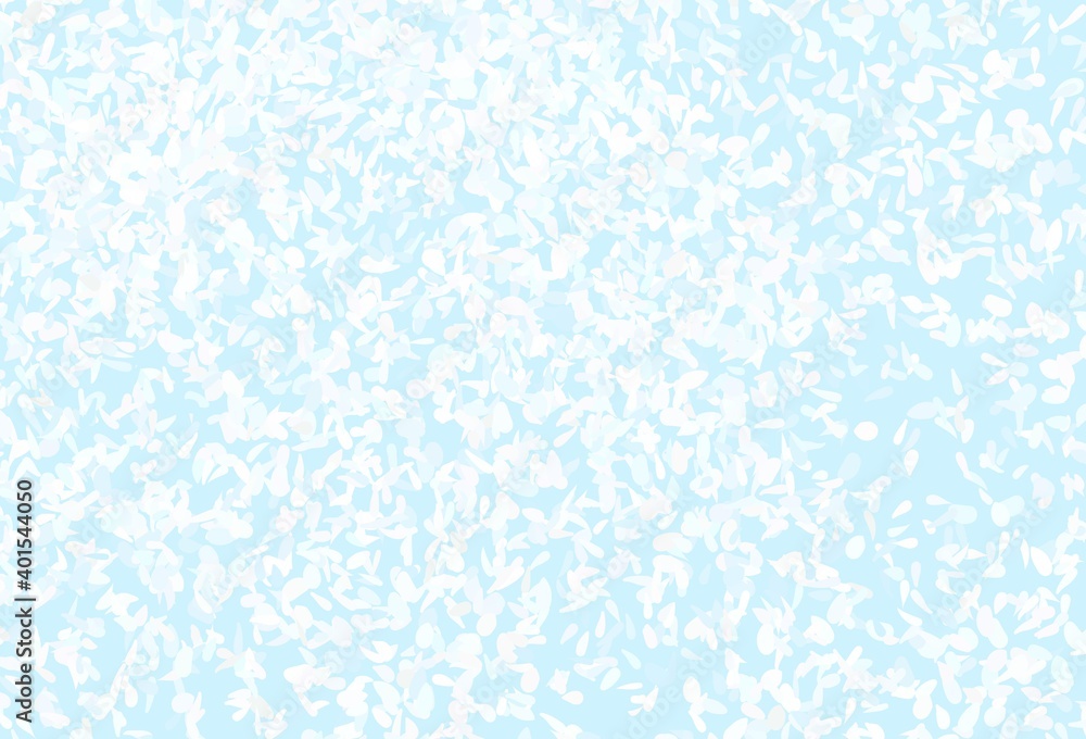 Light BLUE vector doodle template with leaves. Light BLUE vector doodle template with leaves.