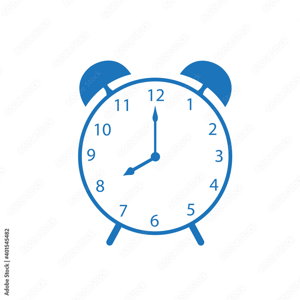 Alarm clock icon isolated on white background. Alarm clock icon for app and logo design. Alarm clock icon vector Alarm clock icon isolated on white background. Alarm clock icon for app and logo design. Alarm clock icon vector