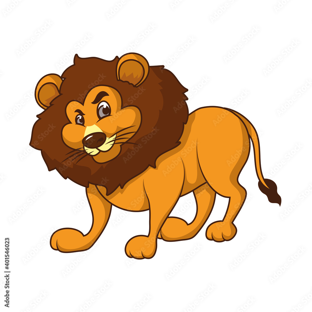 cute lion comic cartoon character cute lion comic cartoon character