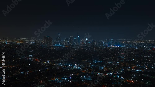 Wallpaper Mural Timelapse of Los Angeles at night. Big american city Torontodigital.ca