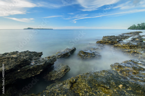 Beautiful rocks on the hula beach