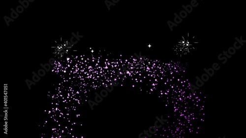 キラキラの魔法エフェクト
