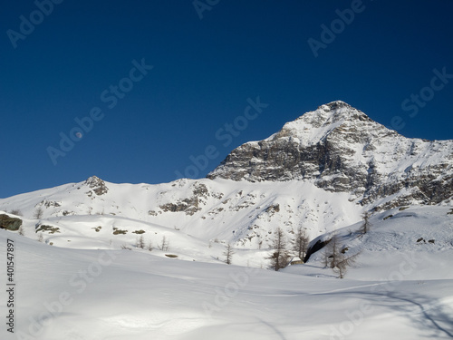 Italian Alps, Monte Scalino on a full moon winter evening © FRANCESCO