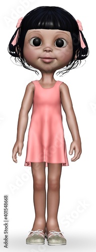 Little Girl 3d Character 3D Rendering