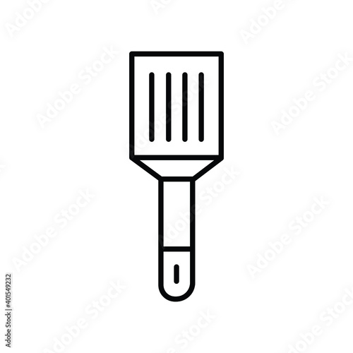 Spatula kitchen utensil line icon