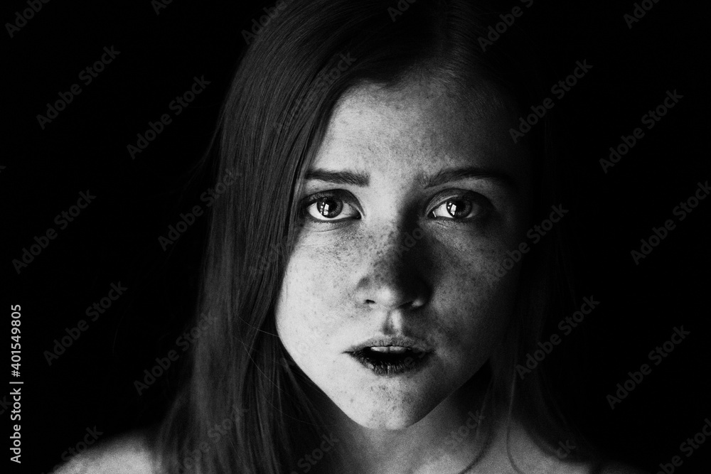 portrait of a young woman with blonde hair. Nature face portrait of a young woman with blonde hair. Nature face