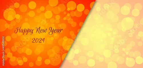 happy new year 2021 greeting card design with copy space